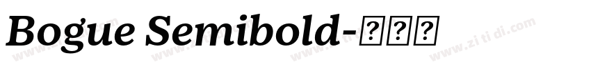 Bogue Semibold字体转换